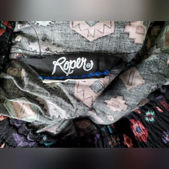 Vintage Roper Ruffled Aztec Skirt ππ€ π - Picture 3 of 4